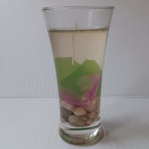 $4 Add-on New Candle With Inner Floral Landscape Design